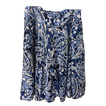 Vintage Ralph Lauren Blue Paisley Skirt (Size 8)