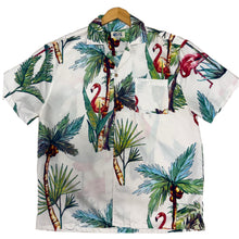 Vintage Uzzi Flamingo Palm Aloha Shirt (L)