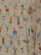 Vintage Tori Richard Tiki Cocktail Print Aloha Shirt (L)