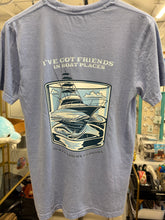 "I've Got Friends in Boat Places" Funny Men's T-Shirt (Comfort Colors)