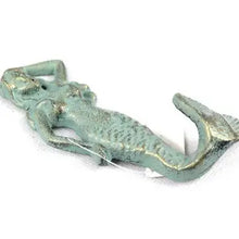 Antique Bronze Cast Iron Mermaid Hook 6"