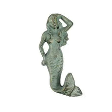 Antique Bronze Cast Iron Mermaid Hook 6"