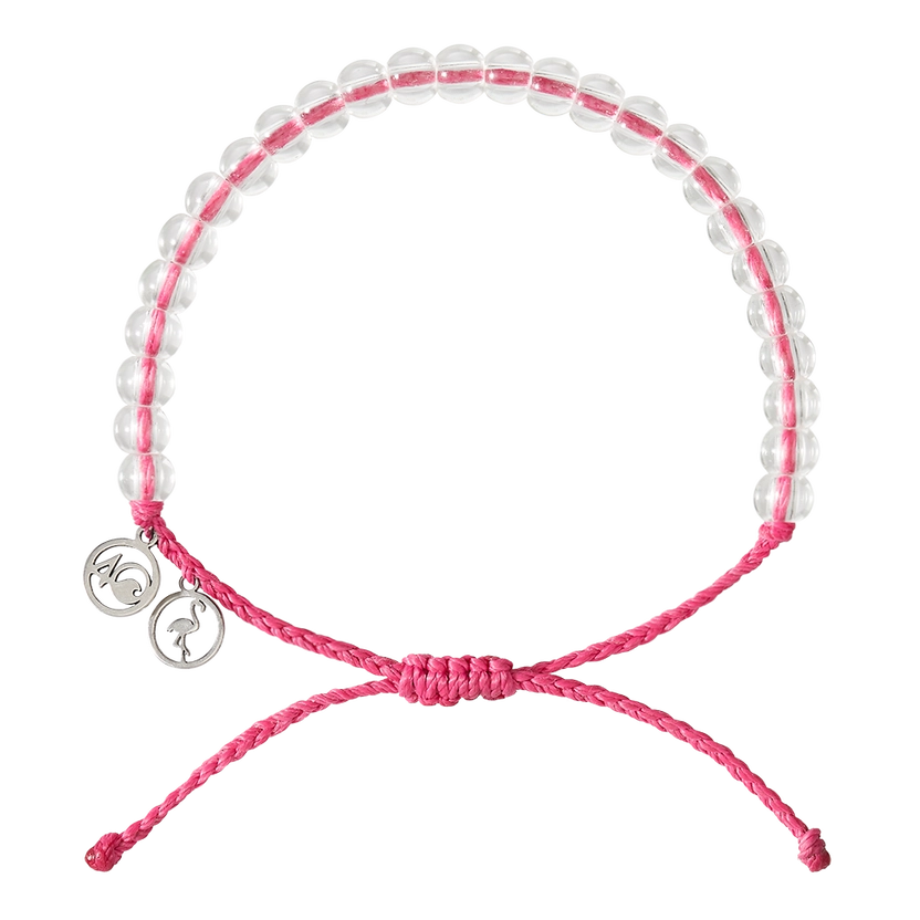 4ocean Pink Flamingo Beaded Bracelet