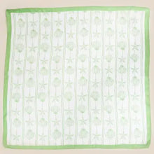 Green Seashell and Starfish Bandana