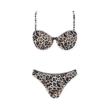 Underwire Bow Bikini Set (Leopard)