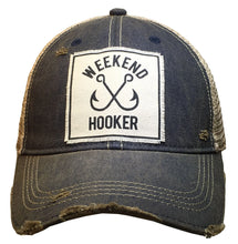"Weekend Hooker" Funny Distressed Trucker Hat